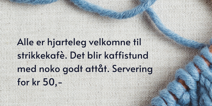 Bilde/illustrasjon for Strikkekafè i Storelia Strikkekafè i Storelia